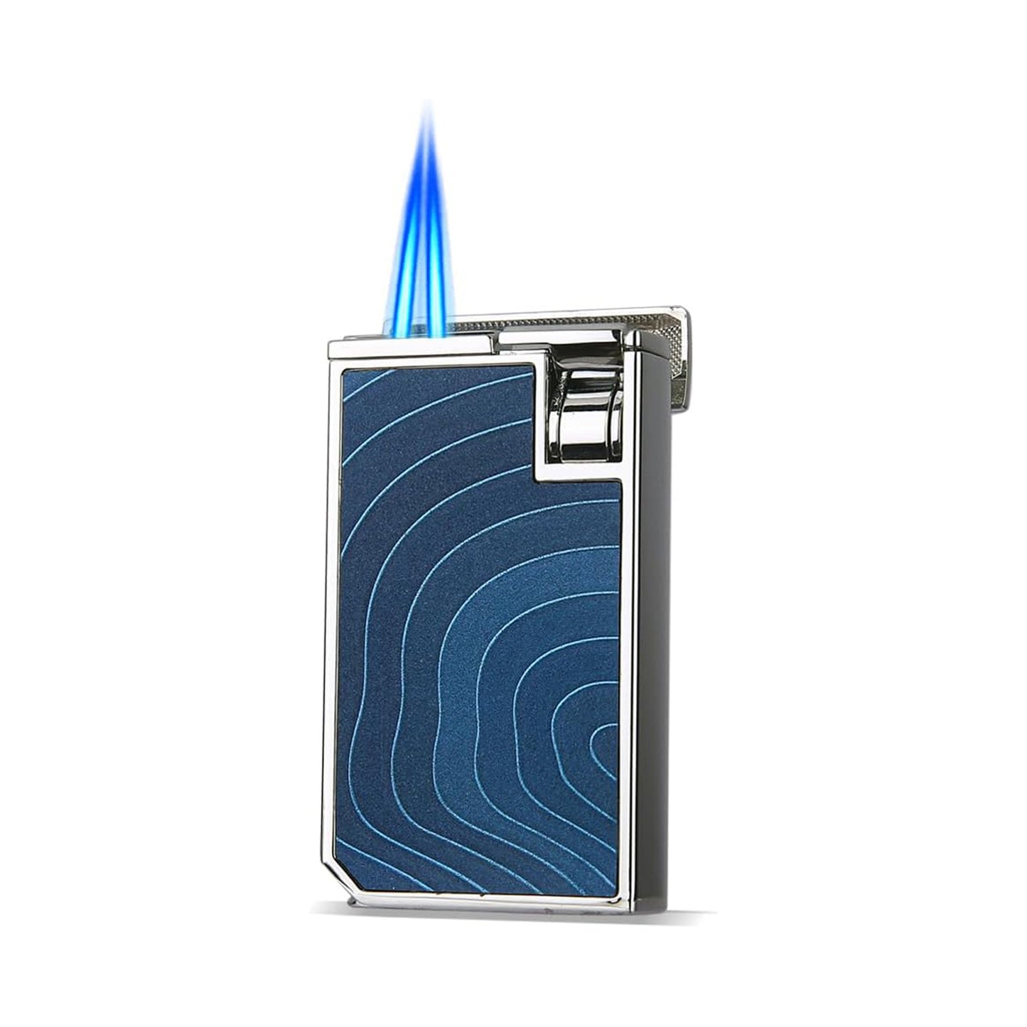HONEST Mini Butane Torch Lighter - Refillable Double Flame with Visible Window, Adjustable Jet Flame - Perfect Gift for Men and Women (Butane Not Included)