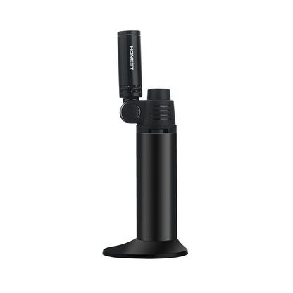 Honest Curved Metal Turbo Lighter – Windproof Refillable Torch, Small Welding Gun for Incense & Outdoor Camping Tools
