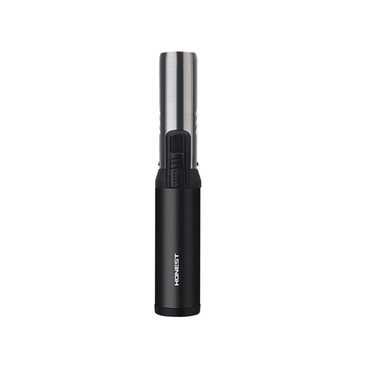 Honest Blow Torch Lighter Outdoor Windproof Lighter Refillable Torch Lighter for cocktail smoker，toast, marshmallows, Creme Brulee, BBQ, and hookah coals