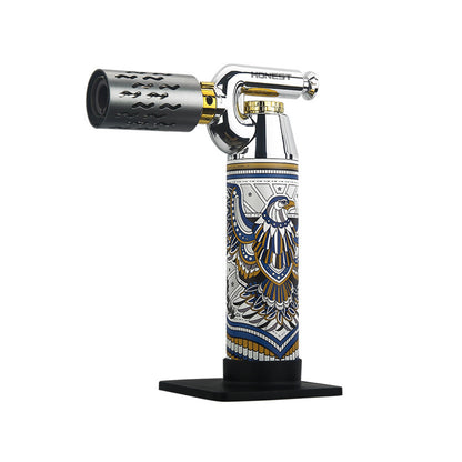 Honest Windproof Metal Torch Lighter Refillable Butane High Heat Igniter for Outdoor Baking Dental Jewelry and Soldering