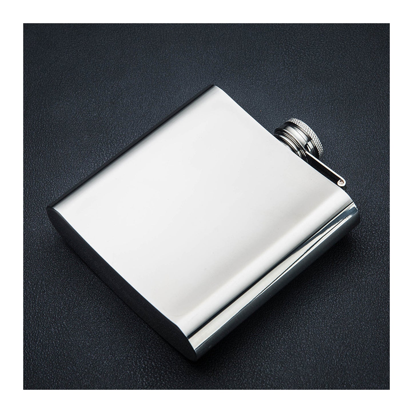 Honest Fashion High-End 6oz Stainless Steel Flask Portable Outdoor Pocket Liquor Flask Thickened 304 Stainless Steel Alcohol Flask