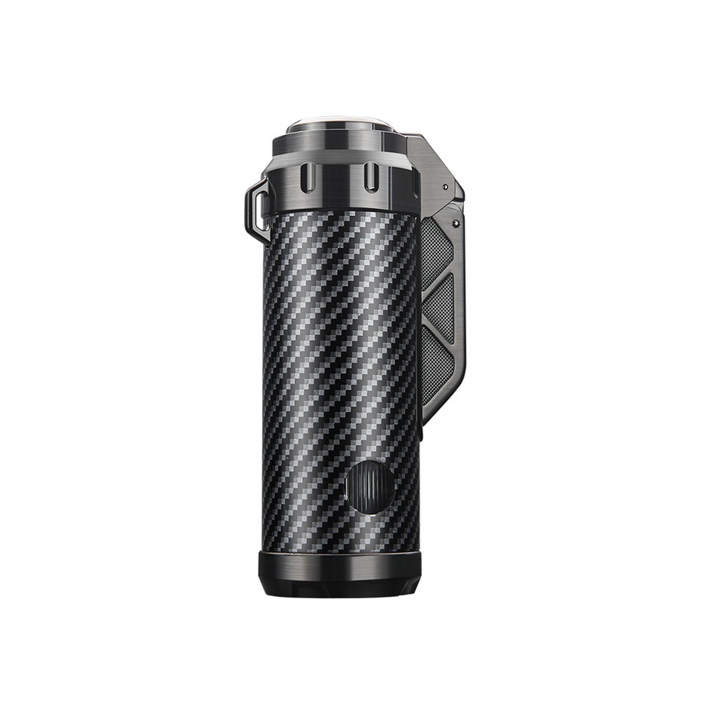 Honest Windproof Butane Lighter Jet 3 Flames Hidden Punch Tool Visible Butane Adjustable Flame Suitable for Outdoor Men Gift Camping (Butane Not Included)