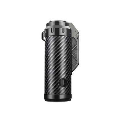 Honest Windproof Butane Lighter Jet 3 Flames Hidden Punch Tool Visible Butane Adjustable Flame Suitable for Outdoor Men Gift Camping (Butane Not Included)