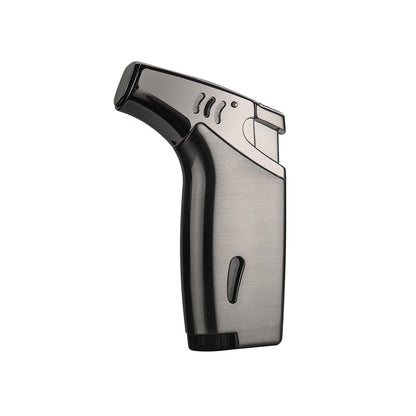 Honest Outdoor Angled Jet Torch Lighter Metal Refillable Windproof Flame for Camping Incense Mosquito Coil and Moxa Heating