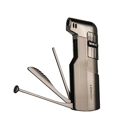 Soft Flame Pipe Lighter - Refillable Butane Lighter for Czech Pipe Tools - Perfect Father's Day Gift for Husband