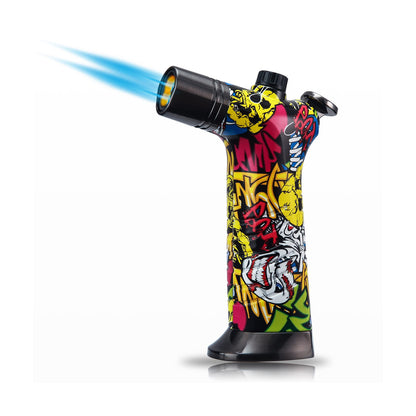 HONEST Refillable Torch Lighter - Dual Jet Flame, Perfect for Cocktails, Hookah & More