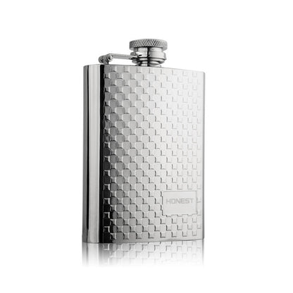 Honest 4oz Stainless Steel Hip Flask 304 Food Grade Metal Portable Pocket Alcohol Flask for Outdoor Travel US EU Russia Users