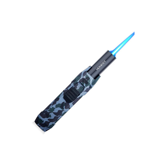 Honest Turbine Torch Jet Torch Butane Lighter with Gift Box Windproof Adjustable Jet Flame Lighters Refillable Solar Beam Torch Lighter for Hiking Travel BBQ Camping Butane Not Included