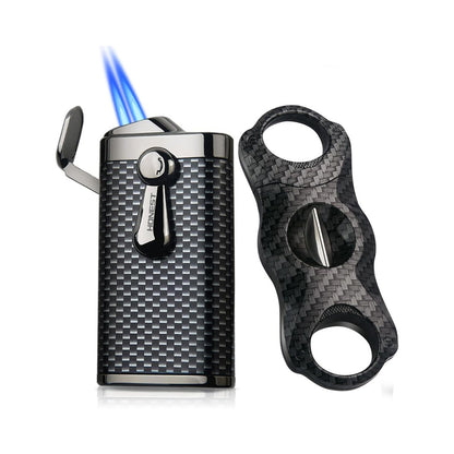 HONEST Double Jet Flame Torch Lighter – Pocket Lighter Gift for Men, Ideal for BBQ, Kitchen, Fireplace, and Candles