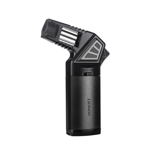 Honest Butane Torch Lighter Refillable Adjustable Jet Flame, Multipurpose Outdoor Windproof Cooking Cool Torch Lighters (Butane Not Included)