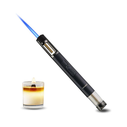 Honest Torch Lighters Butane Lighters Refillable Single Jet Flame for Candle Grill BBQ Camping