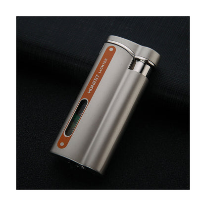Honest Direct-fire Torch Butane Lighter Transparent Oil Window Adjustable Flame Inflatable Portable Windproof Lighter Suitable for Indoor and Outdoor use