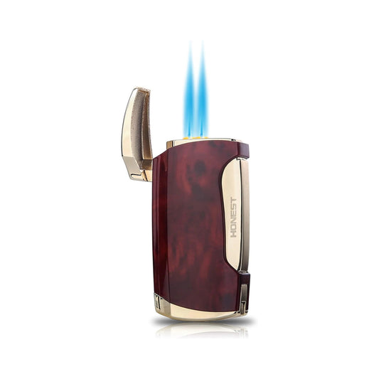 Honest Torch Lighter Double Jet Flame Cigar Lighter