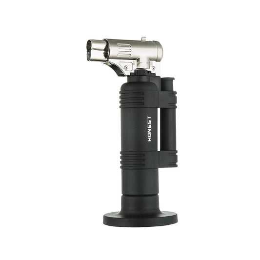 Honest Butane Torch Refillable Big Flame Torch Lighter with Adjustable and Wind Resistance Flame for Cooking, BBQ, Soldering DIY(Butane Gas not Included)