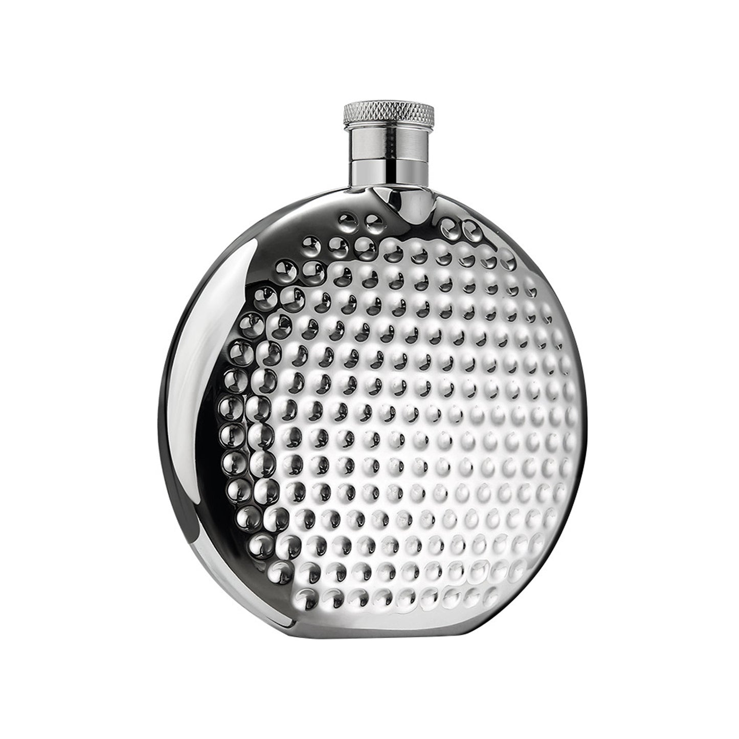 Honest Genuine 6oz Portable 304 Stainless Steel Hip Flask for Outdoor Use Round Design German Style White Liquor Flask