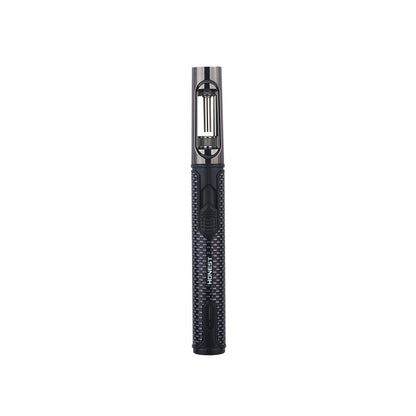 Honest Windproof Straight-in Adjustable Jet Flame Torch Lighter, Visible Gas Chamber, Pen-Style Metal Long Lighter, Portable, Recyclable, Candle Cigar Unless Outdoor Camping Barbecue Dedicated