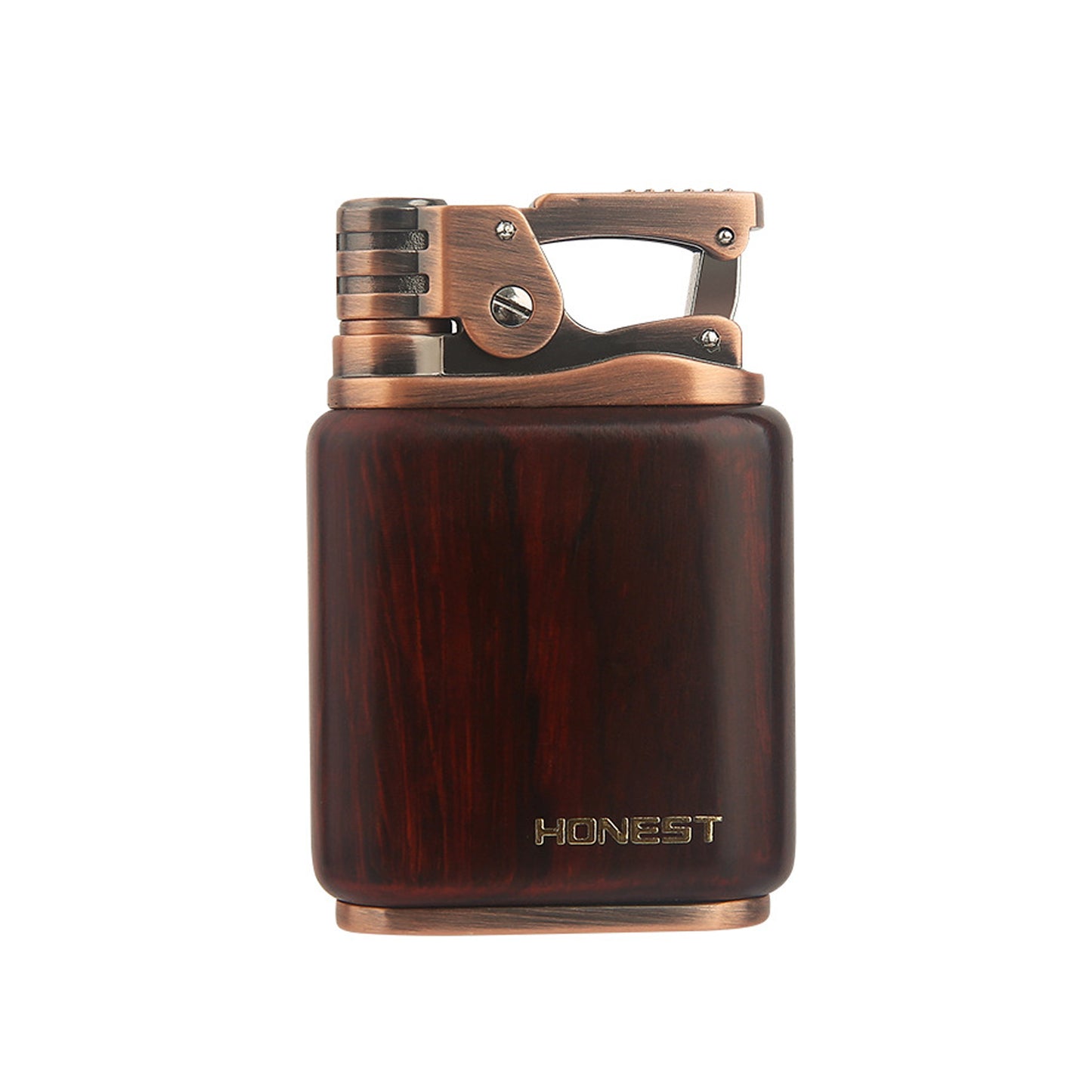 Honest Premium Windproof Kerosene Lighter for Men Retro Vintage Sandalwood Durable Creative Gift