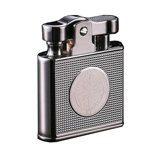 Honest Metal Vintage Kerosene Lighter, Classic Soft Flame Lighter, Push to Ignite, Exquisite Craftsmanship, Reusable, Cigar Candle, Gift Box Packaging, Men's Gift