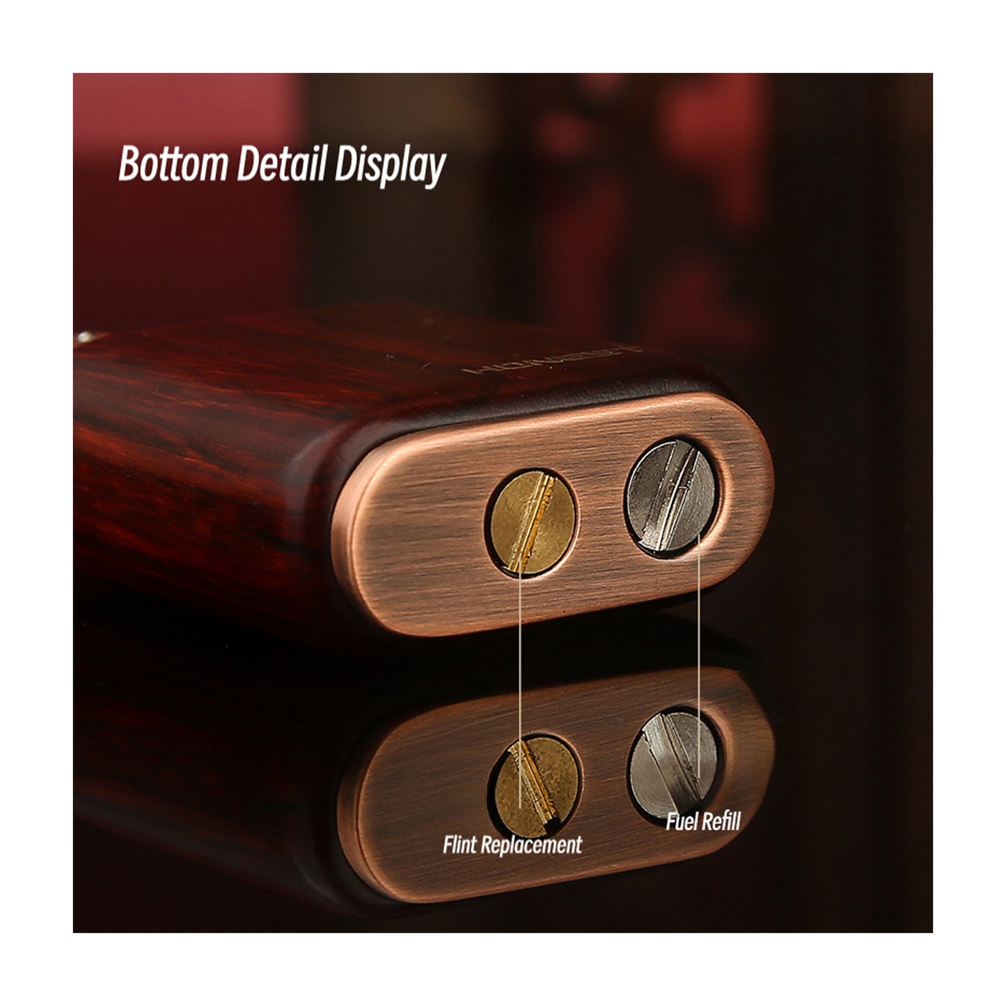 Honest Premium Windproof Kerosene Lighter for Men Retro Vintage Sandalwood Durable Creative Gift