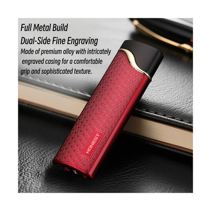 Honest New Windproof Refillable Lighter, Ultra Slim Portable Metal Igniter for Incense, Moxibustion and Mosquito Coil