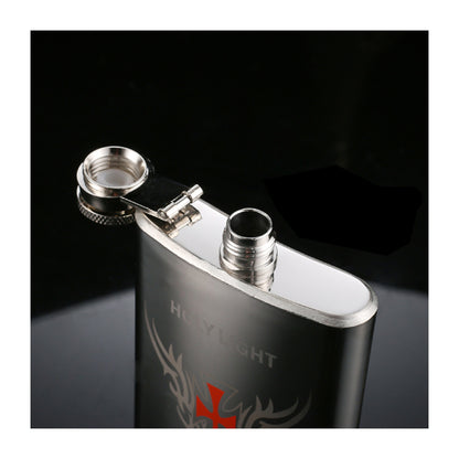 Honest 304 Stainless Steel Hip Flask 5 oz Portable Metal Liquor Flask for Men Outdoor Travel