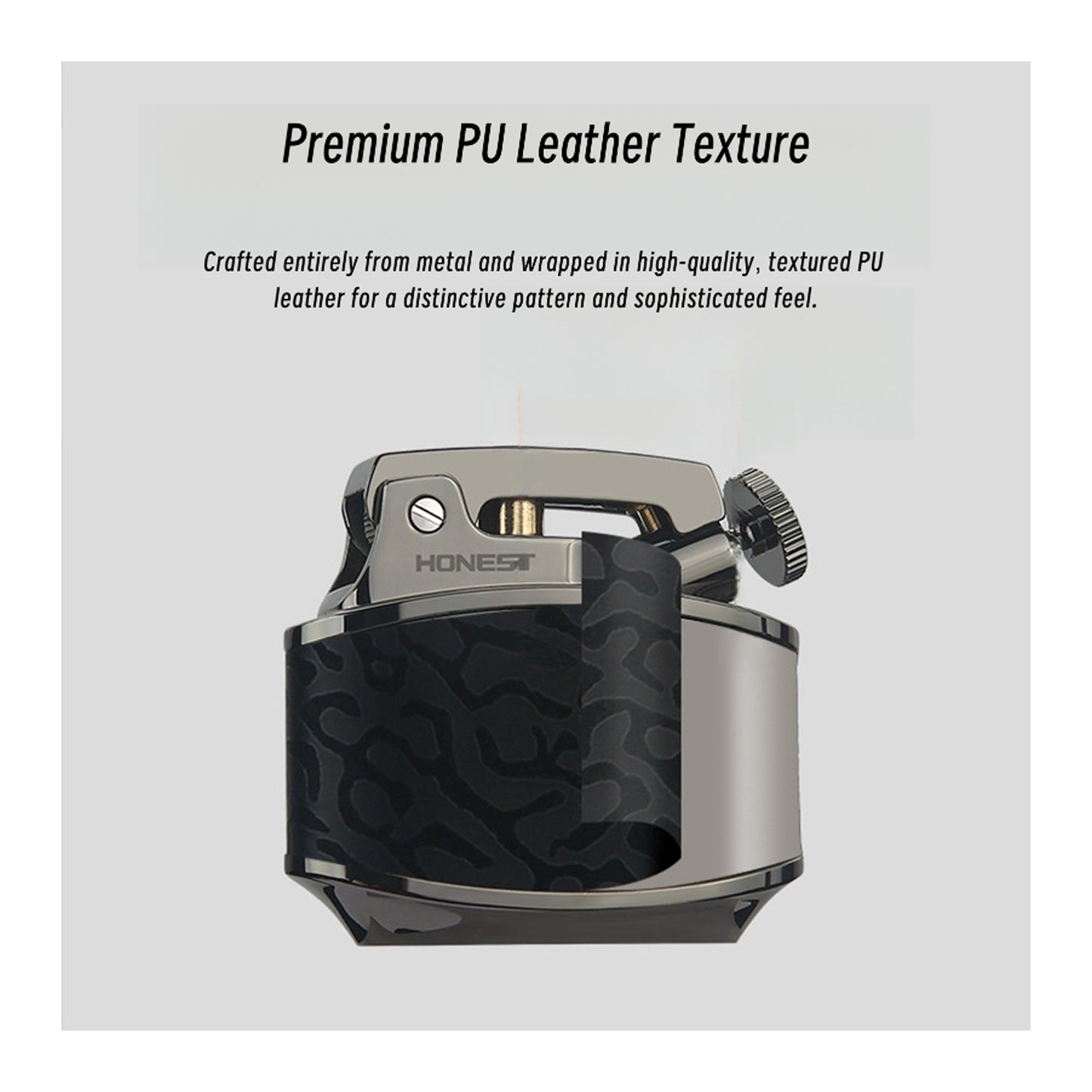 Honest Premium Metal Ashtray for Home Office Hotel Bar and Internet Cafe with Lighter