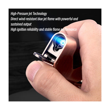 Honest Windproof Lighter, Metal Keychain Multi-Function Igniter for BBQ, Crafting, and Daily Use
