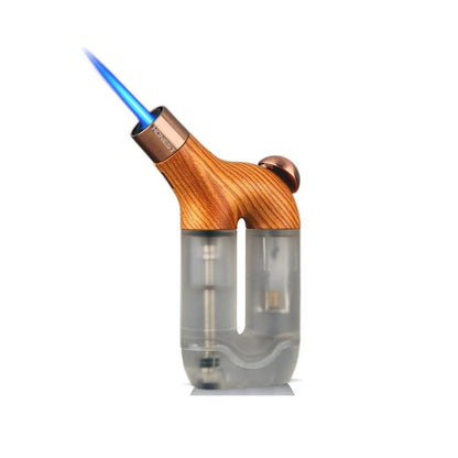 Honest Torch Lighter Single Jet Flame Butane Lighters Refillable Torch Lighters Adjustable Gas Lighter Windproof Lighters Gift for Men BBQ Grill Camping Without Gas