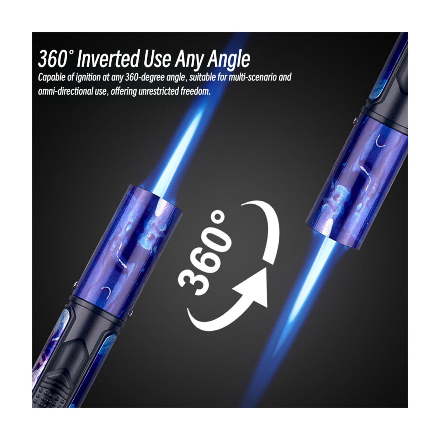Honest Windproof Turbo Lighter – Moxibustion & Specialty Torch, Portable Outdoor High-Capacity Refillable Lighter"