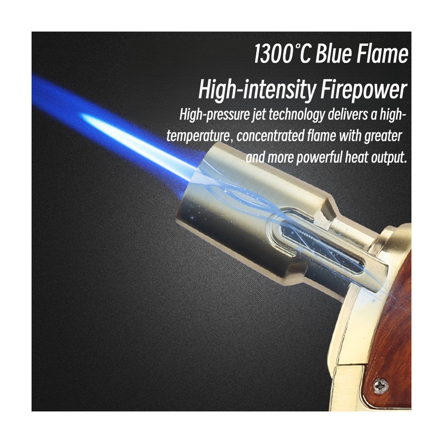 Honest Small Jet Flame Butane Torch Lighter Refillable Metal High Heat Windproof Ignition Tool