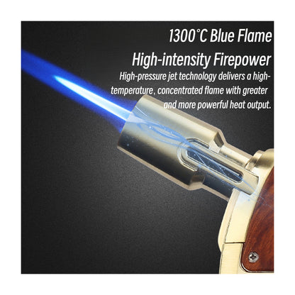Honest Small Jet Flame Butane Torch Lighter Refillable Metal High Heat Windproof Ignition Tool