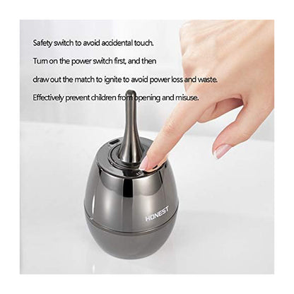 Honest Permanent Match,Ten Thousand Match Lighter,The Forever Lighter,Matchstick Fire Starter Kerosene Refillable Lighter,Chargeable Electronic Lighter Great Gift for Father Husband Boyfriend,No Oil