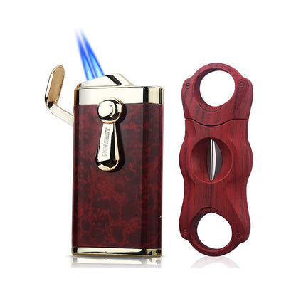 HONEST Double Jet Flame Torch Lighter – Pocket Lighter Gift for Men, Ideal for BBQ, Kitchen, Fireplace, and Candles