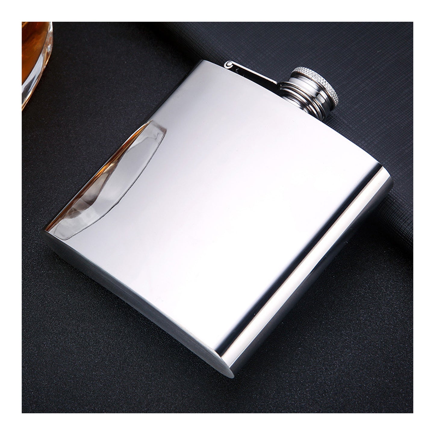 Honest Genuine 304 Stainless Steel Mini Liquor Flask Portable Outdoor Metal Hip Flask 6oz with Funnel