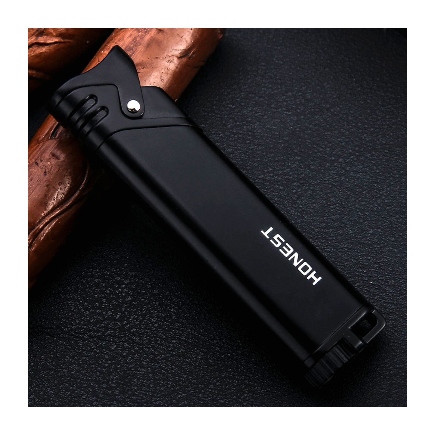 Honest Windproof Jet Flame Refillable Lighter Creative Gift Outdoor Mini Portable Pocket Lighter