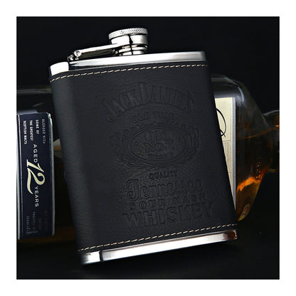 Honest Genuine 304 Stainless Steel Mini Hip Flask 7oz Portable Business Men’s Outdoor Pocket Liquor Flask