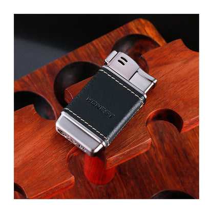 Honest Angled Flame Lighter Classic Retro Refillable Butane Lighter for Men Gift