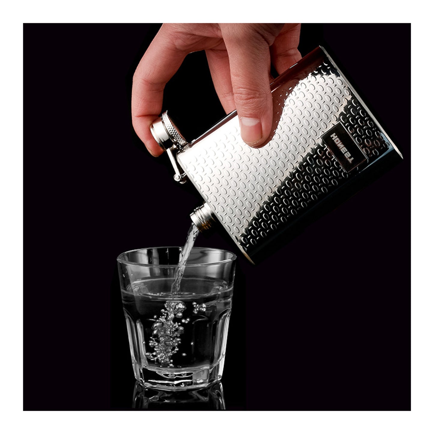 Honest 4oz Stainless Steel Hip Flask 304 Food Grade Metal Portable Pocket Alcohol Flask for Outdoor Travel US EU Russia Users
