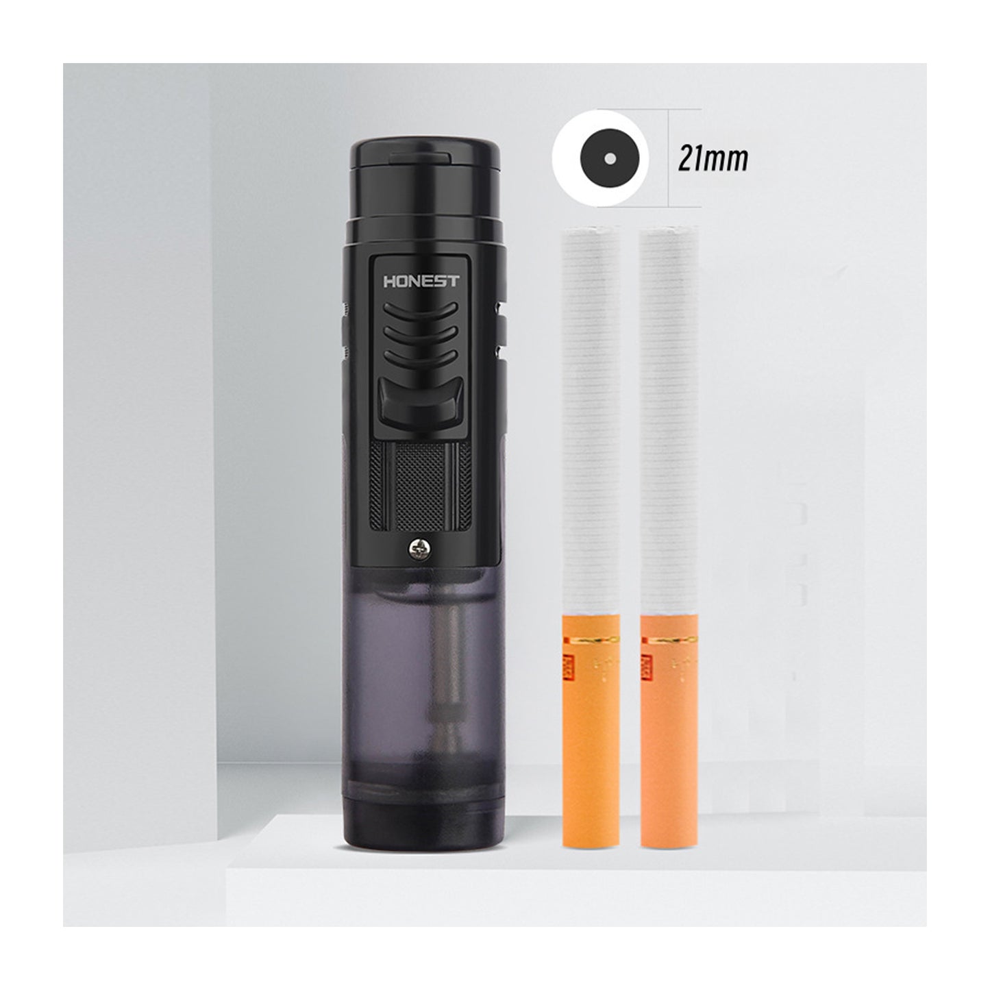 Honest Premium Lighter Set with Sharp Stainless Steel Cutter and Punch Tool for Gift or Wholesale