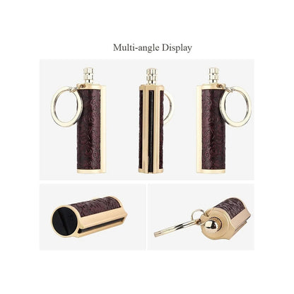Honest Permanent Match,Keychain Matchstick Fire Starter Immortal Lighter,Flint Match Stick Kerosene Refillable Lighter for Outdoor Camping Survival