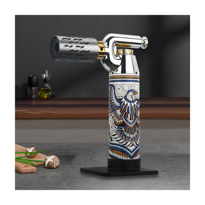 Honest Windproof Metal Torch Lighter Refillable Butane High Heat Igniter for Outdoor Baking Dental Jewelry and Soldering