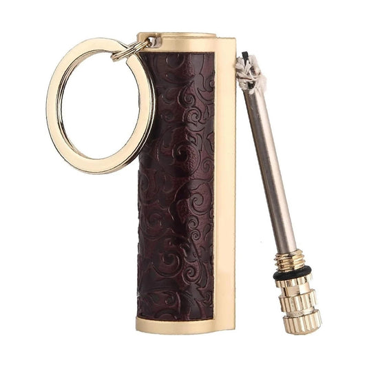 Honest Permanent Match,Keychain Matchstick Fire Starter Immortal Lighter,Flint Match Stick Kerosene Refillable Lighter for Outdoor Camping Survival