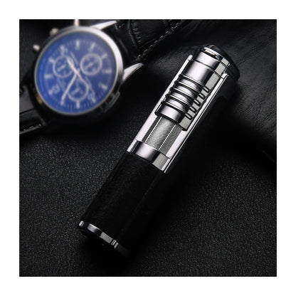 Honest Portable Refillable Metal Butane Lighter with Straight Jet Flame Outdoor Windproof Pocket Lighter Personalized Gift for Men