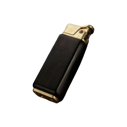 Honest Wood Vintage Antique Kerosene Lighter, Reusable Soft Flame Lighter with Wooden Box, Cool Flip Lighter for Men, Dads, Husbands Gift