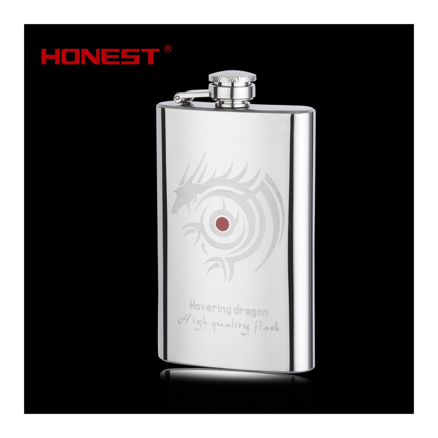 Honest 304 Stainless Steel Hip Flask 5 oz Portable Metal Liquor Flask for Men Outdoor Travel