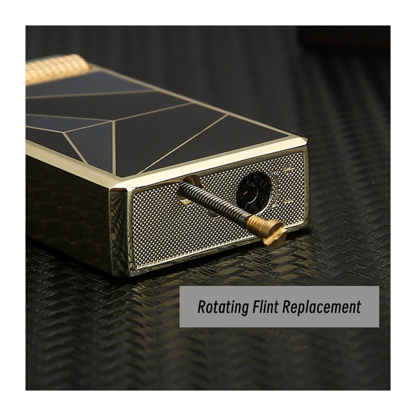 Honest New Windproof Butane Lighter with Dual Flame and Flint Ignition for Moxibustion and Daily Use - Trendy Design[No fuel]]