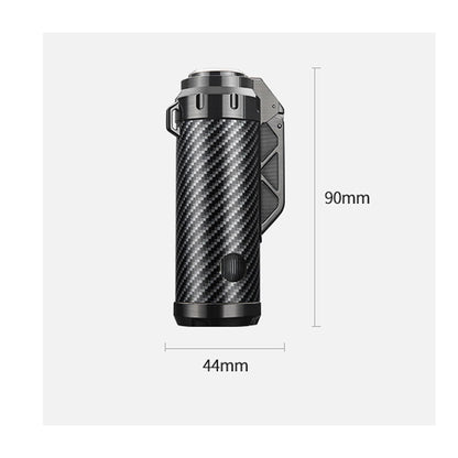 Honest Windproof Butane Lighter Jet 3 Flames Hidden Punch Tool Visible Butane Adjustable Flame Suitable for Outdoor Men Gift Camping (Butane Not Included)