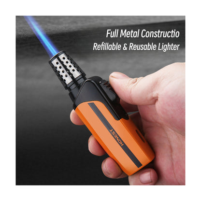 2026 Honest New Original Metal Windproof Refillable Torch Lighter Durable Ignition Tool for Moxa Incense and Outdoor Use