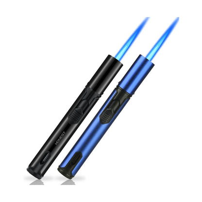 Refillable Butane Torch Lighter – Single Jet Flame Perfect for Candles, Grills, BBQ, and Camping