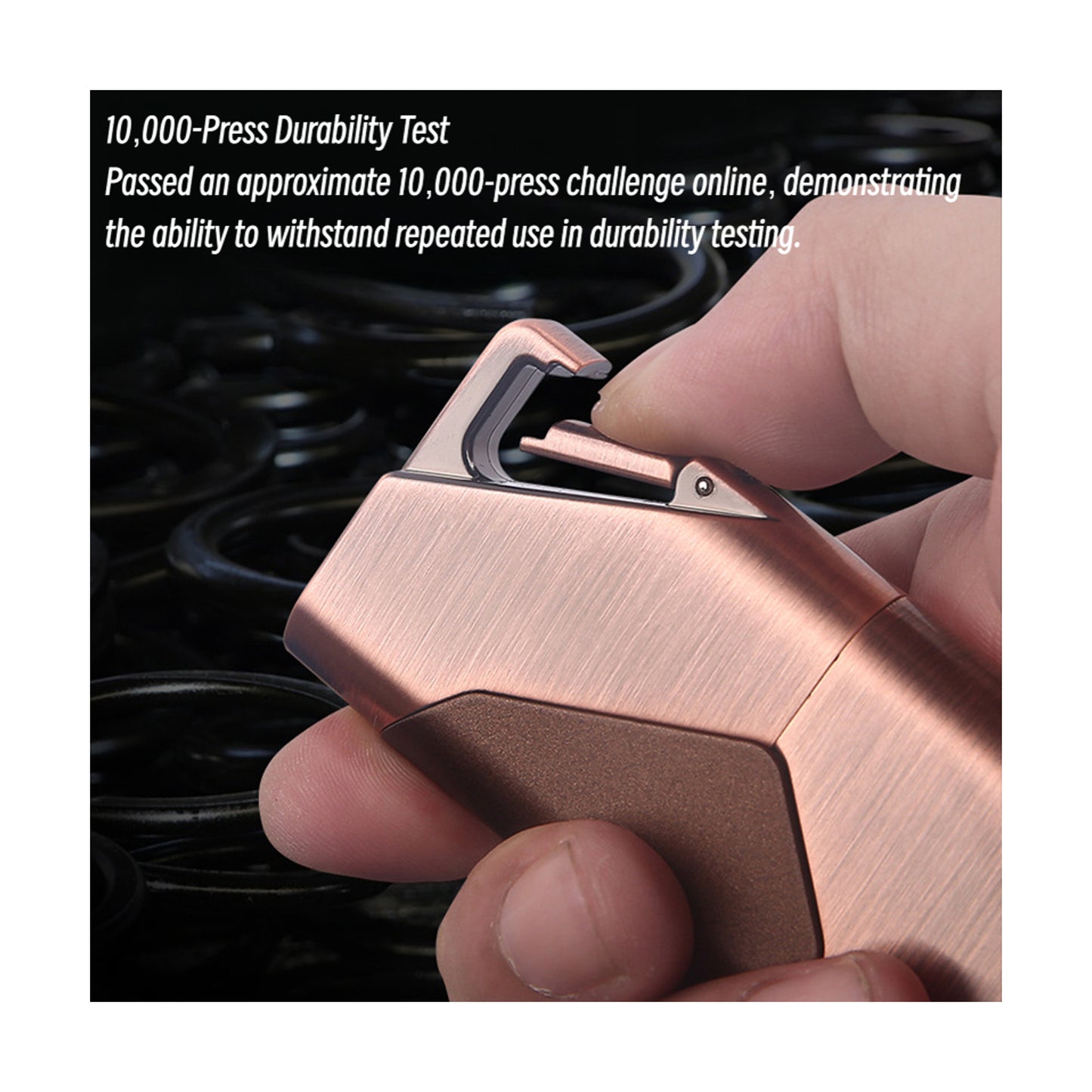 Honest Windproof Lighter, Metal Keychain Multi-Function Igniter for BBQ, Crafting, and Daily Use